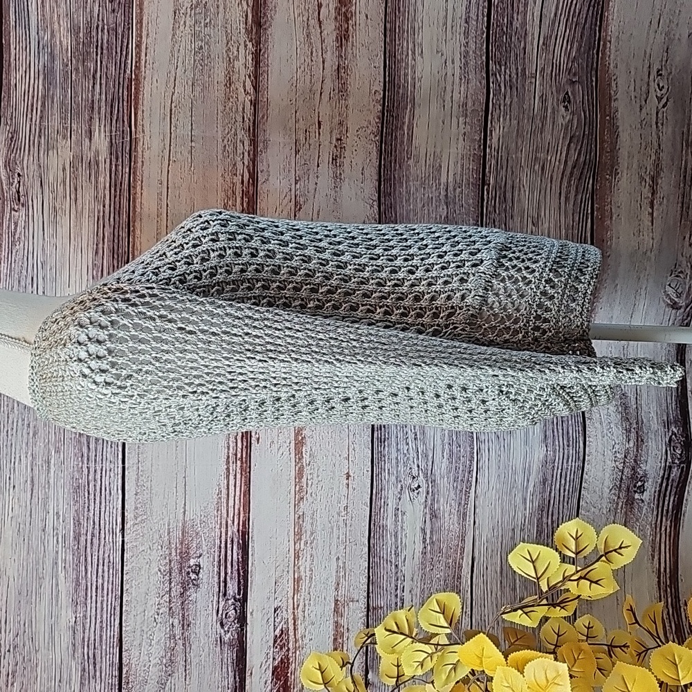 NEW LUCKY BRAND OLIVE GREEN OPEN KNIT LONG SLEEVE PULLOVER SWEATER - Picture 3 of 14